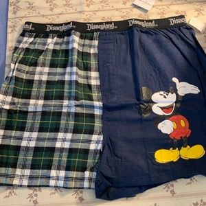 Disney mens flannel boxers